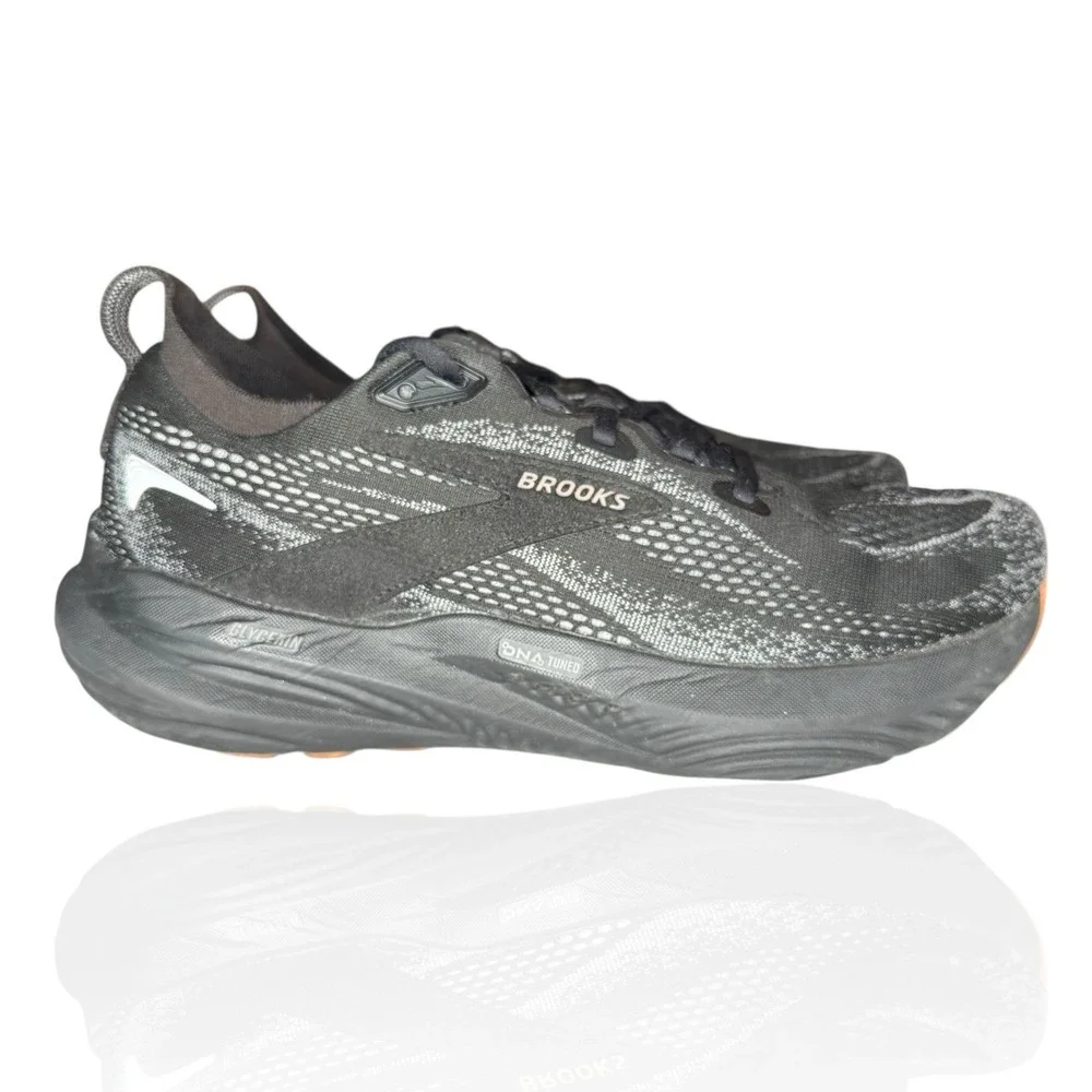 Brooks Glycerin 22 Mens Size‎ 8 Black Athletic Running Walking Shoes Sneakers